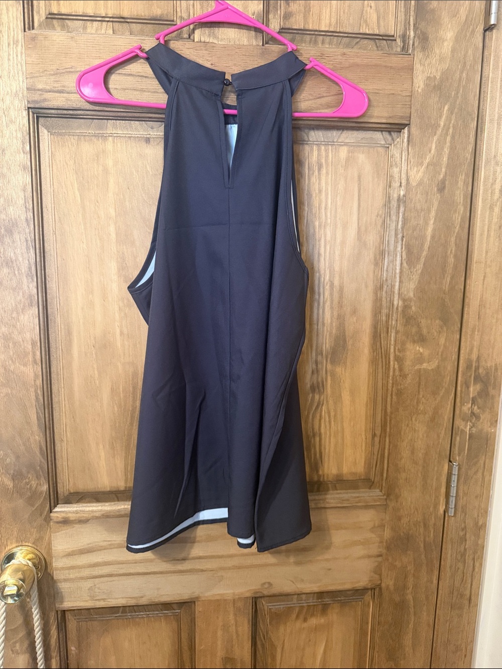 SHEIN Black High-Low Halter Top - Picture 2 of 3